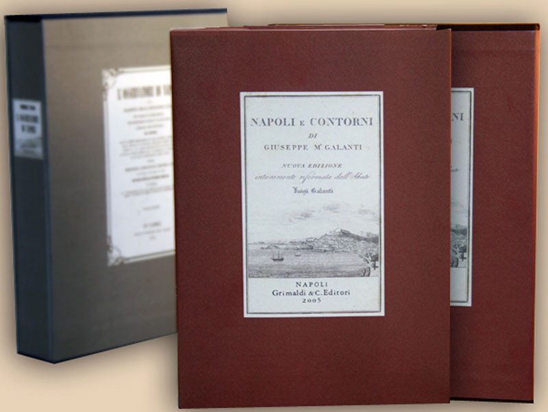 Napoli e contorni Nuova edizione intieramente riformata  dallabate Luigi Galanti antiquaria libri macerata libro genova 